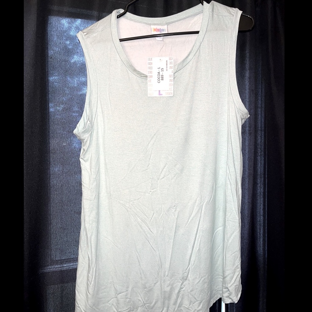 LulaRoe Cocoa mint green tank